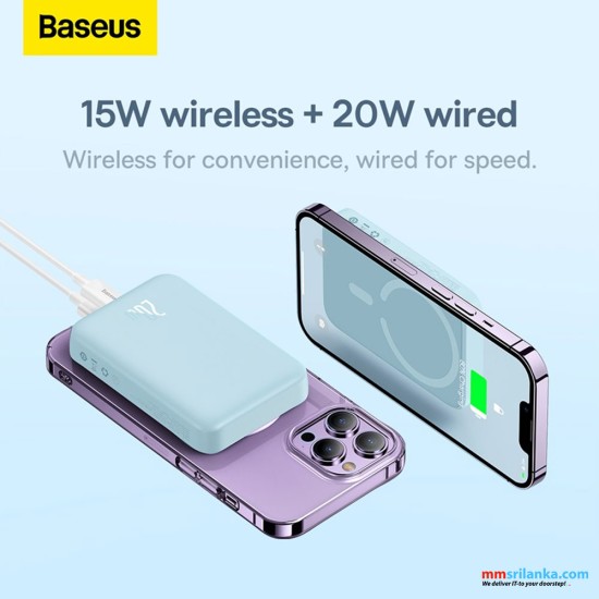 Baseus 10000mAh 20W Magnetic Mini Wireless Fast Charge Power Bank (6M)